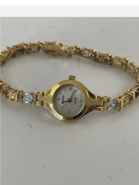 Accessories - Gold-Tone Crystal Accent Women's Bracelet Watch - Gold
